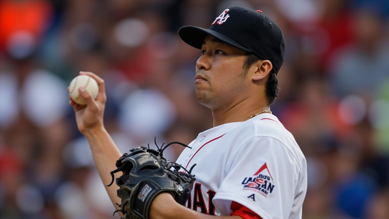 投手大谷、打者を大きく