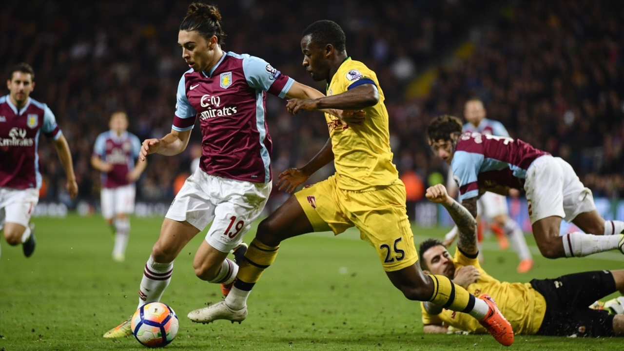 Aston Villa Beats Sunderland 4-3 in Seven-Goal Thriller at Villa Park