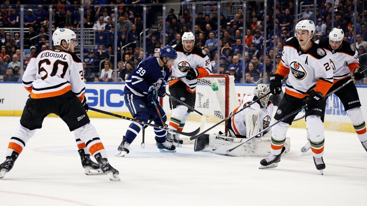 Four NHL Playoff Games Monday; Ducks-Oilers Series Opener, Flyers Aim for 2-0 Lead