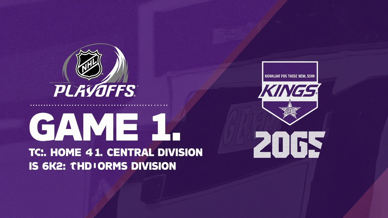 Kings Game 1: 2026 NHL Playoffs Begin as Central Division Champion Colorado Hosts