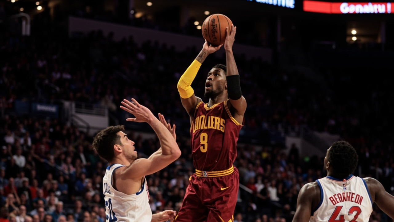 Donovan Mitchell hits mid-court heave, leads Cavaliers past Pistons in Game 7 to conference finals