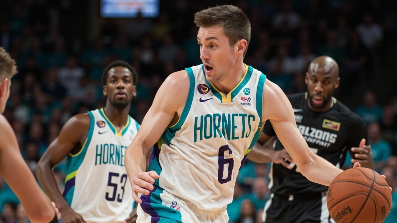 Ian McNeeley Logs 6 Minutes, 2 Points in Hornets' Play-In Loss to Magic