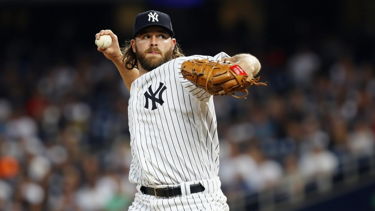 Yankees' Gerrit Cole throws six scoreless innings, hits 98.6 mph in first start after Tommy Joh