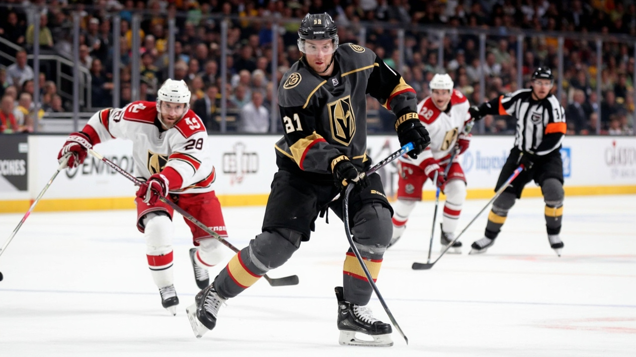 Coghlan's first playoff goal leads Golden Knights past Avalanche 4-2 in Game 1
