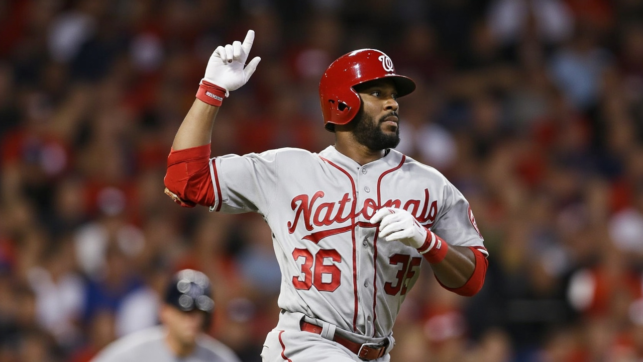 Nationals' Luis Garcia Drives in Four in 10-2 Win Over Cleveland