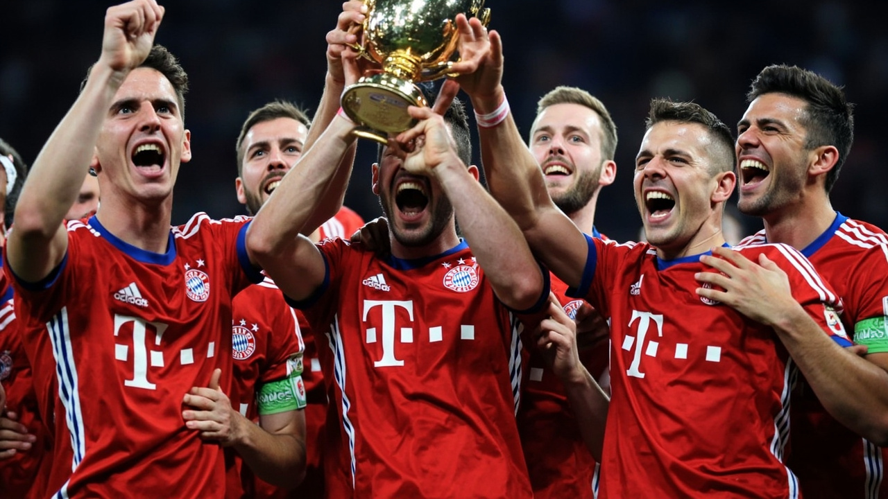 Bayern Munich lifts Bundesliga trophy after record 122-goal season capped by Kane's fourth hat