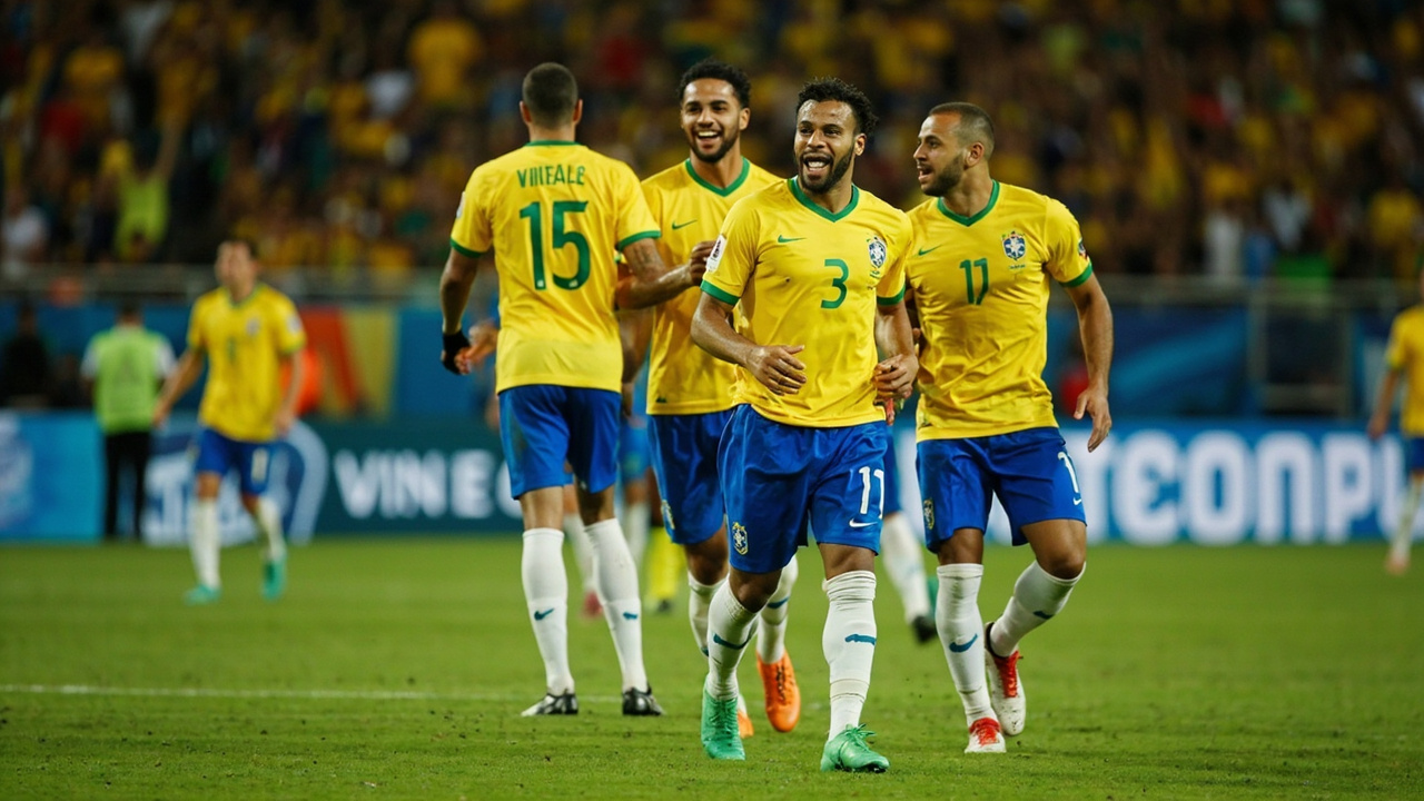 Brazil rout Panama as Vinícius, Casemiro, four others