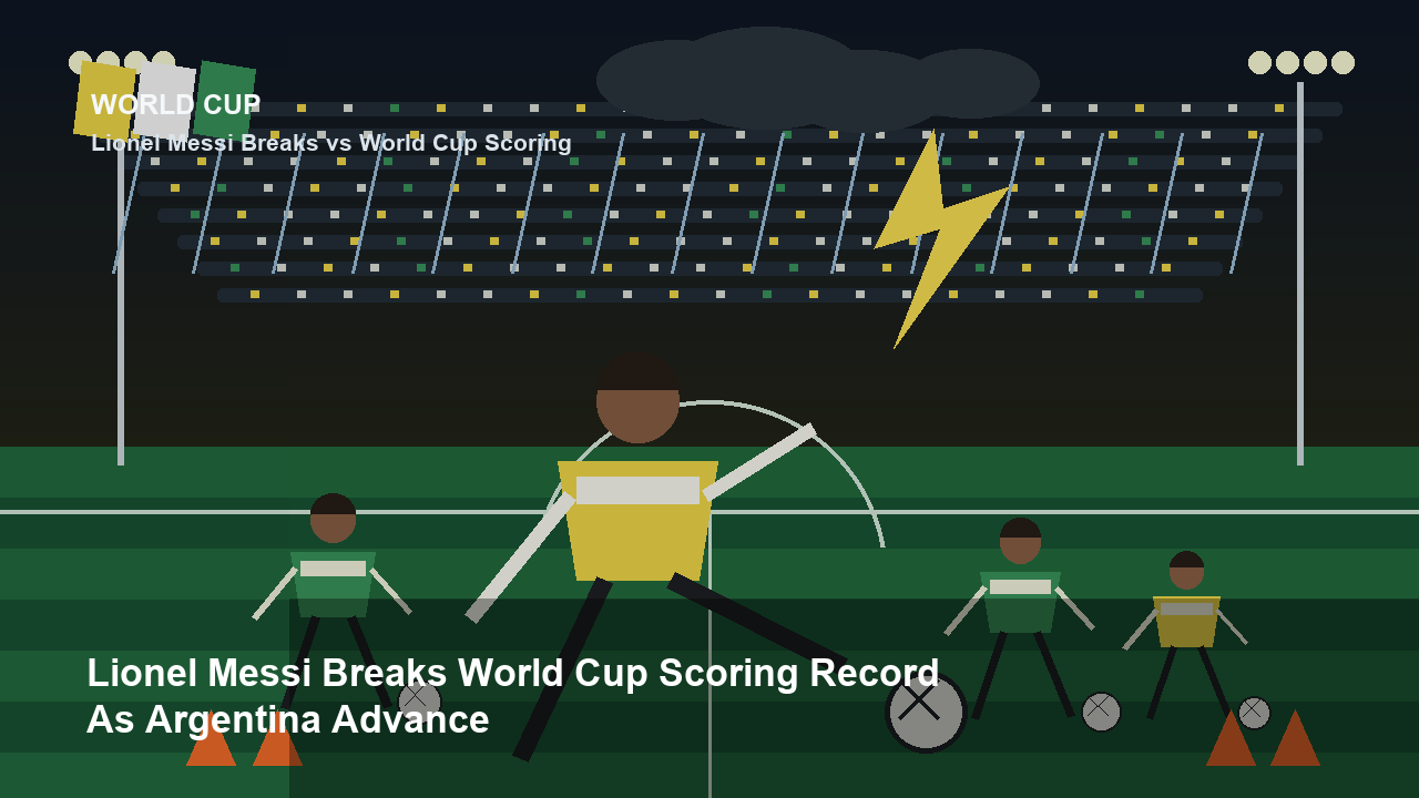 Lionel Messi Breaks World Cup Scoring Record As Argentina Advance