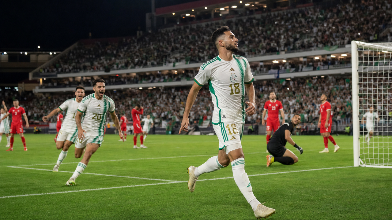 Algeria rallies past Jordan for its first win at FIFA World Cup since