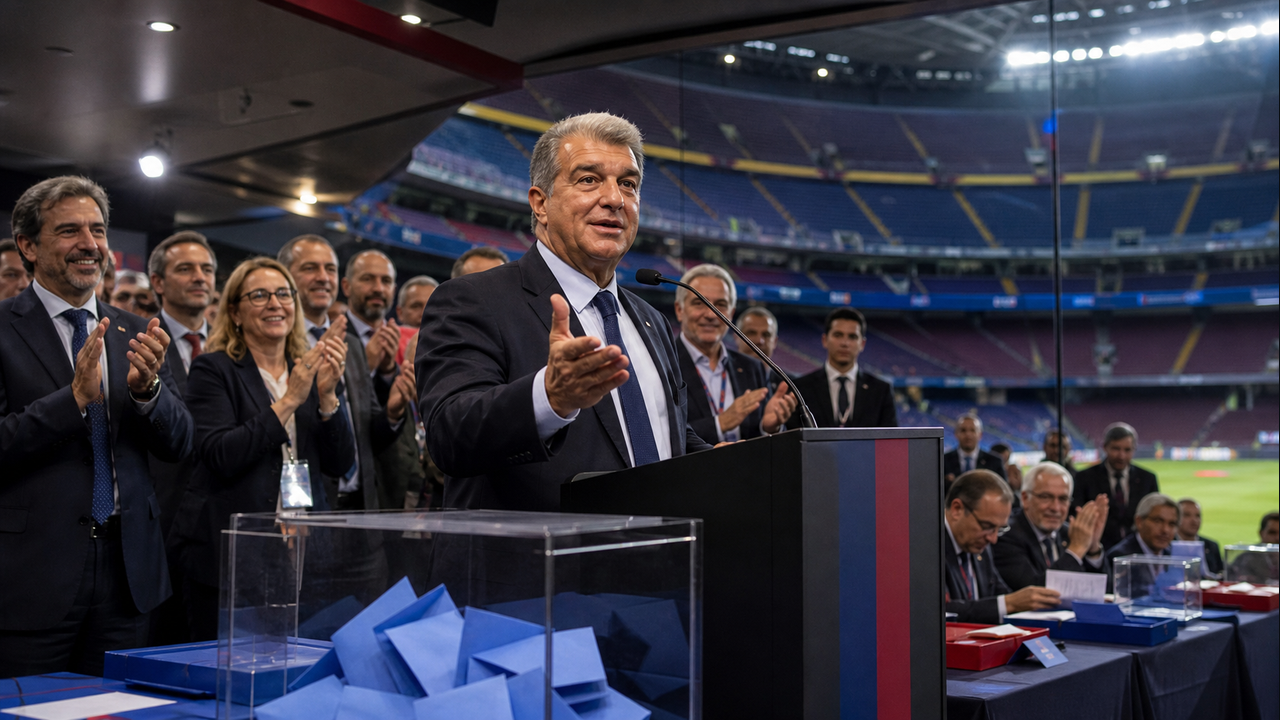 Laporta set to win another term as Barcelona president after opponent concedes