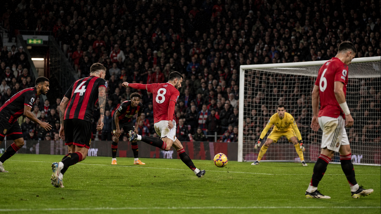 Fernandes Stars Again for Man United but Bournemouth Worth a Point in Draw