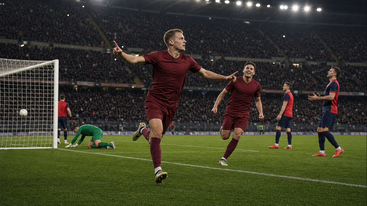 Malens Double Keeps Roma in Touch with Serie a Pack