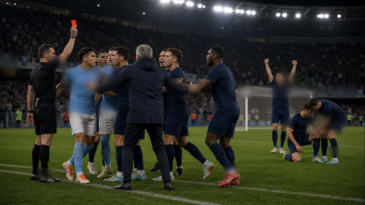 Napoli Triumphs Over Lazio with Win but Match Ends in Chaos with Three Red Cards