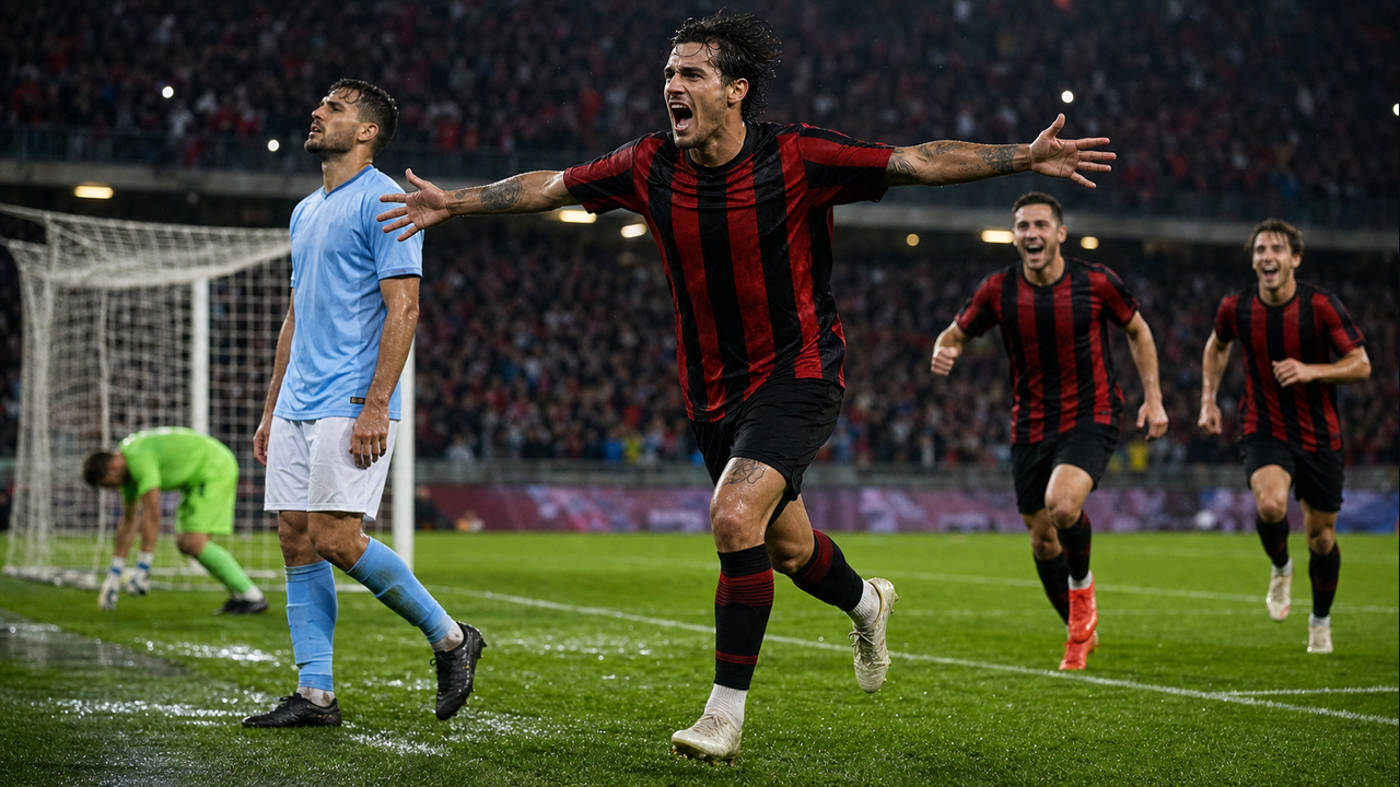 Ac Milan Edges Lazio to Top Serie a Yildiz Nets Two for Juventus in Win