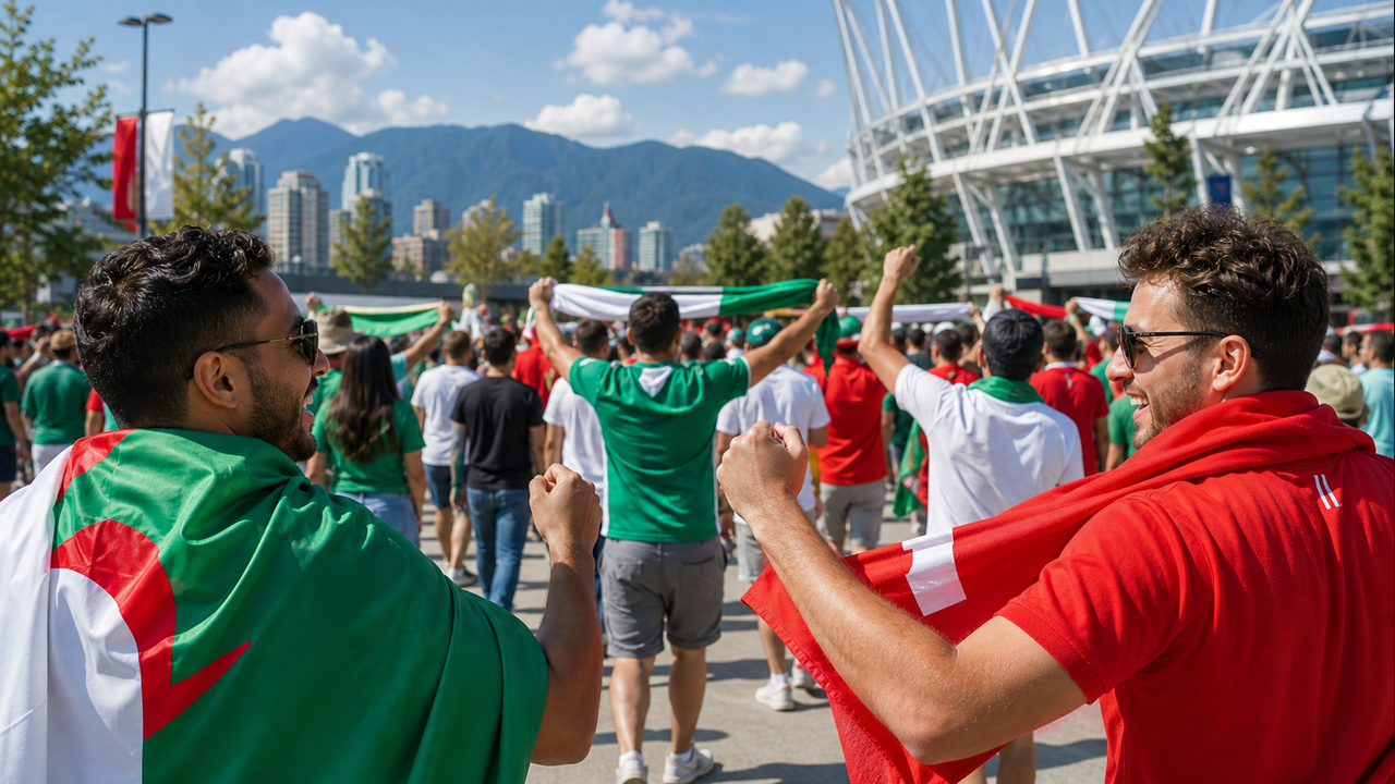 Fans of Algeria and Switzerland Hope for a Win in Round of 32 Match in Vancouver