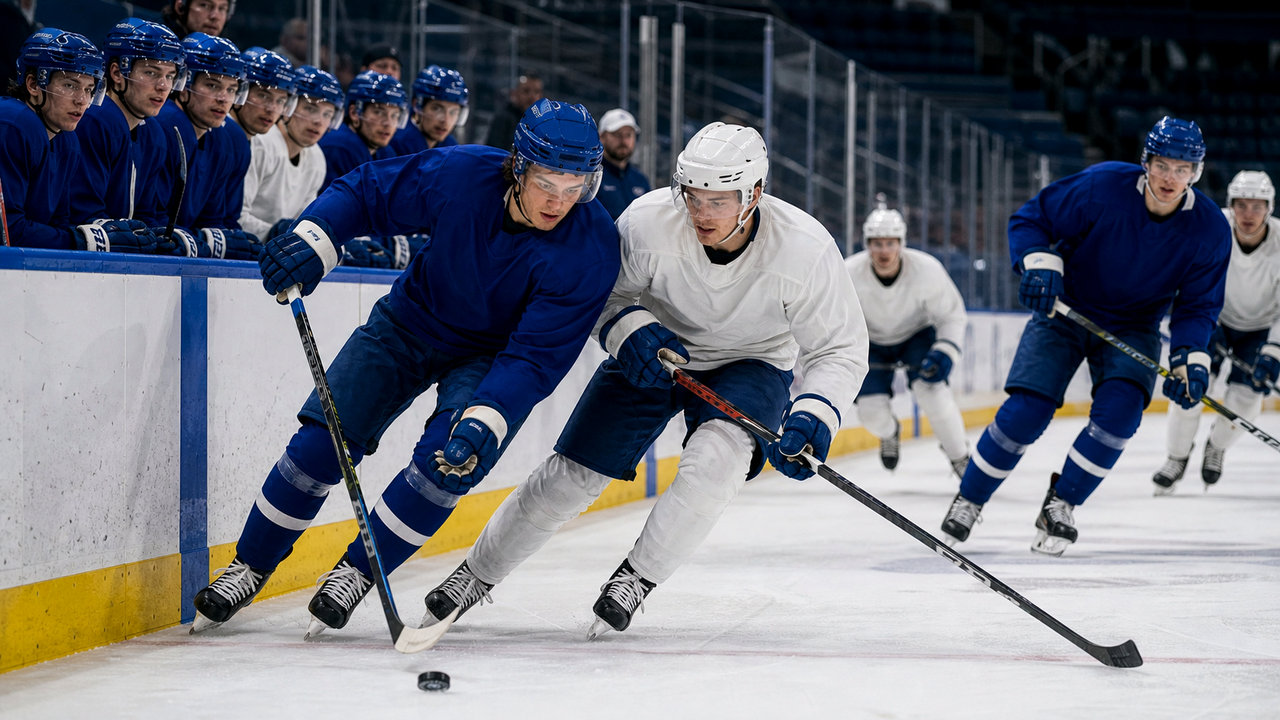 McKenna Highlights Compete Level at Maple Leafs Development Camp