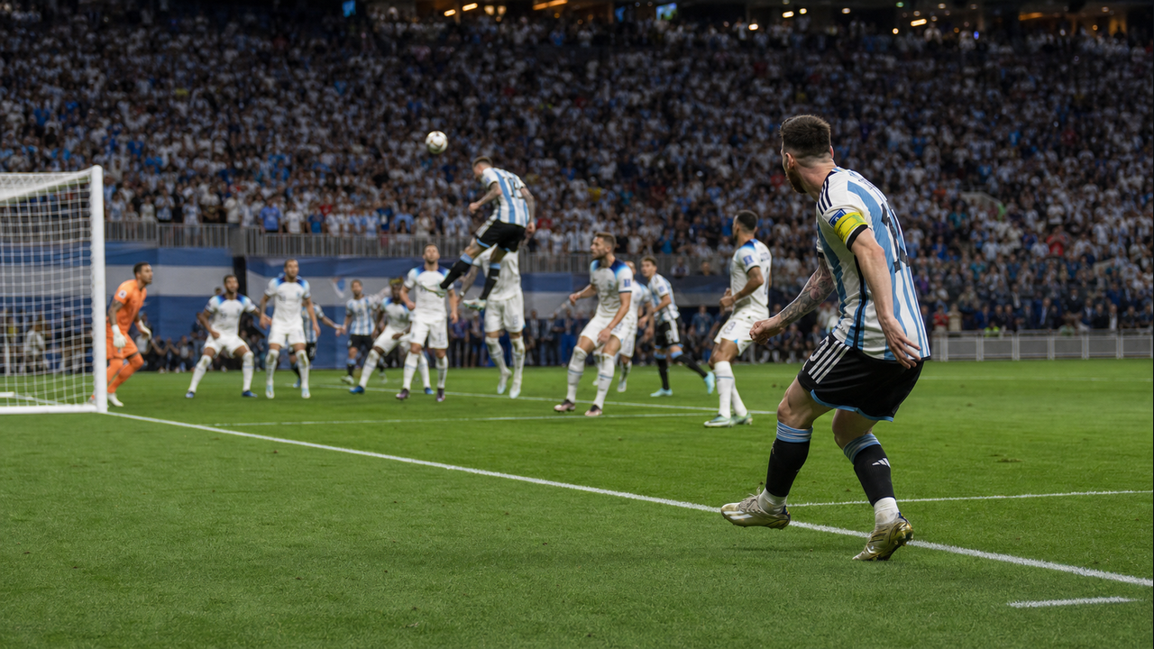 Messi's Two Late Assists Send Argentina Past England Into World Cup Final