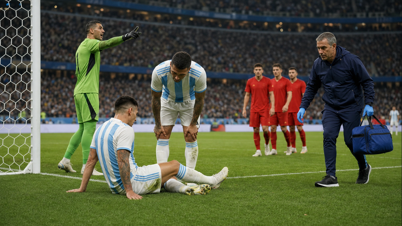 Lisandro Martinez Forced Out of World Cup Final With Apparent Injury