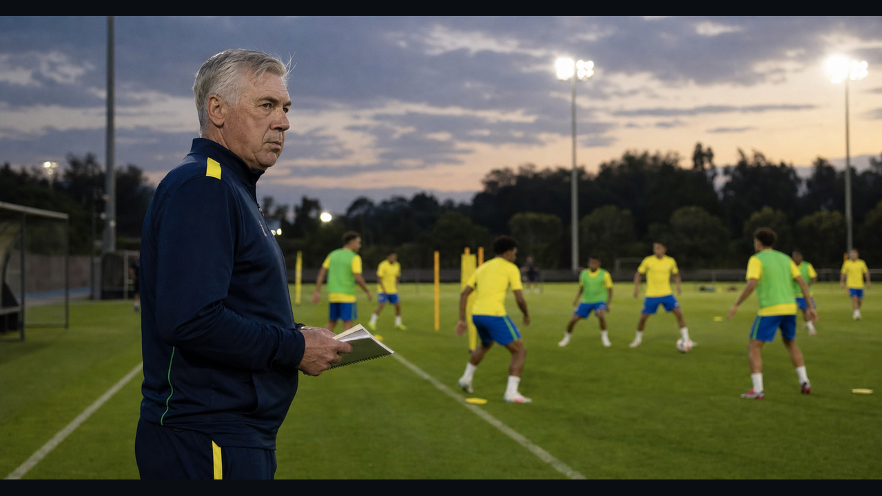 Ancelotti tells AP that 2028 Olympics important for Brazil’s next World Cup