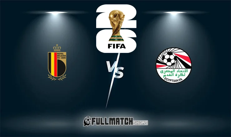 Belgium vs Egypt 15 June 2026